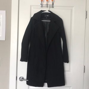 Black, lined coat. Never worn!